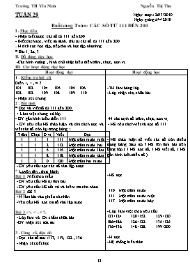 Giáo án tổng hợp lớp 2 - Tuần 29 năm 2010