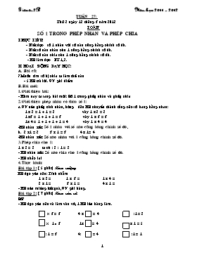 Giáo án Tuần 27 Lớp 2