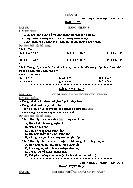 Giáo án Vnen lớp 2 - Tuần 21