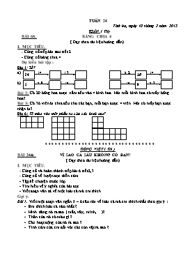 Giáo án Vnen lớp 2 - Tuần 24