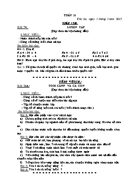 Giáo án Vnen lớp 2 - Tuần 26