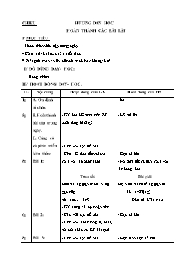 Giáo án lớp 2 (buổi chiều) - Tuần 18