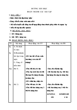 Giáo án lớp 2 (buổi chiều) - Tuần 20