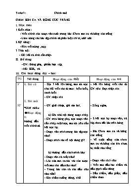 Giáo án Chính tả 2 - Tiết 3: Chim sơn ca và bông cúc trắng