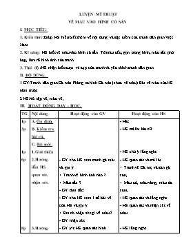 Giáo án môn học lớp 2 - Tuần học 18