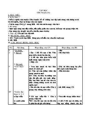 Giáo án môn học lớp 2 - Tuần số 17