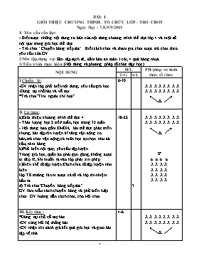 Giáo án môn Thể dục lớp 4 (trọn bộ)