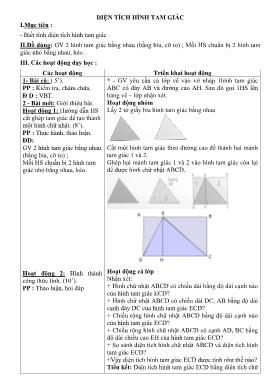 Giáo án Toán 5 - Diện tích hình tam giác