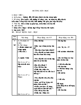 Hướng dẫn học môn Tiếng Việt 2 - Tuần 14